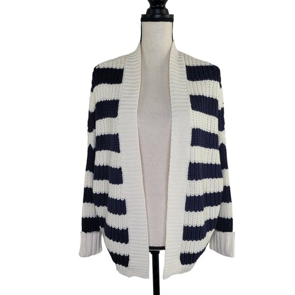 Express striped knit open cardigan Size Medium - Picture 1 of 10